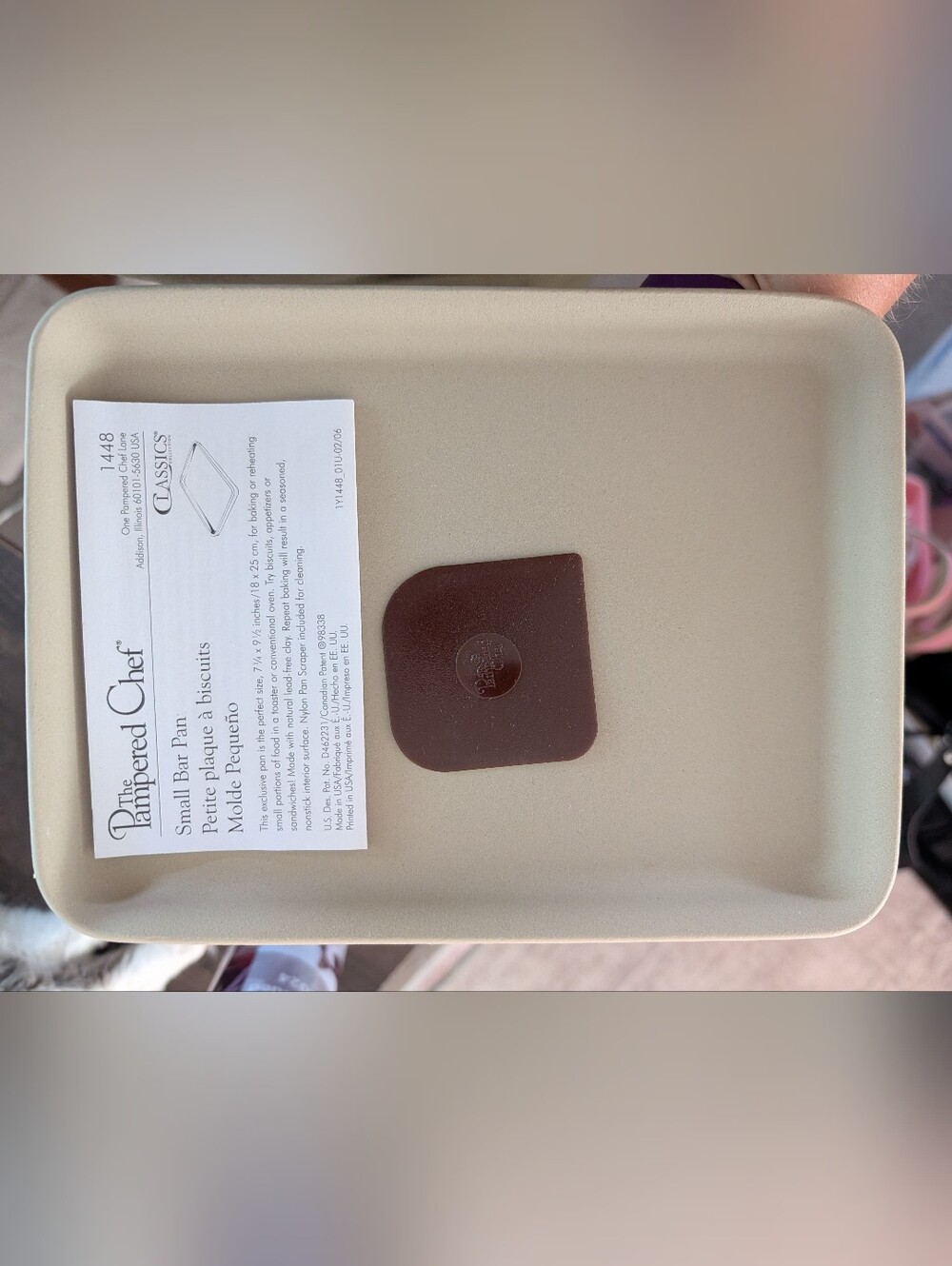 Pampered Chef Small Stoneware Bar Pan